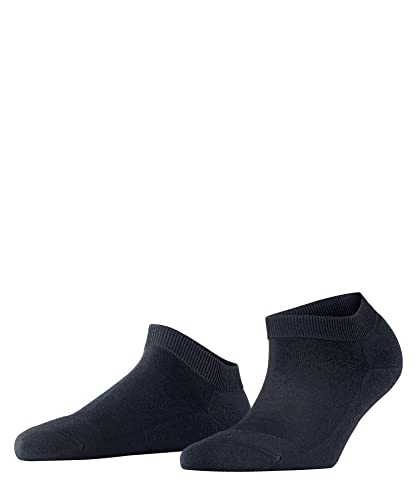 FALKE Kobiety Skarpety do trampek ClimaWool W SN Lyocell Trwała Bawełna Wełna krótkie jednokolorowe 1 Para, Niebieski (Navy Melange 6127), 41-42