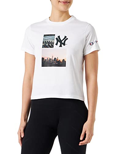 Champion Damska koszulka Rochester 1919 MLB Crewneck S-s, biała (Ww006), rozmiar L, biały (Ww006), L