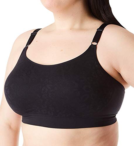 Olga Damski biustonosz konturowy Easy Does It bez fiszbin, Bogaty czarny, 3XL