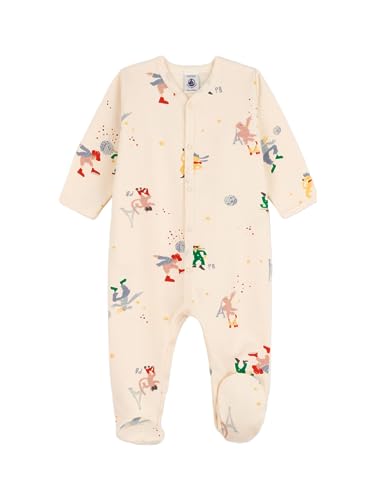 Petit Bateau Dziecięca piżama polarowa dla niemowląt, uniseks, Avalanche/Multico, 18 Miesi?ce