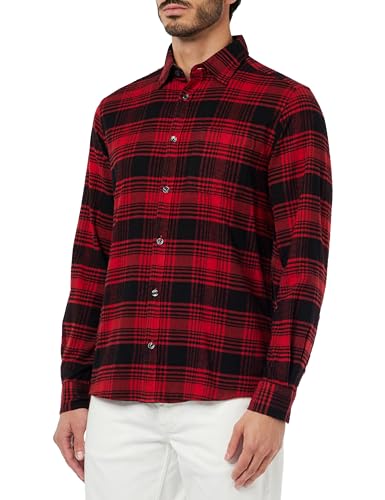 s.Oliver męska koszula w kratkę, Regular Fit Red, S, czerwony, S