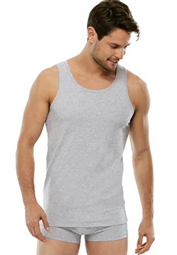 LVB 100% Cotton Up Biustonosz tank top Męski, Szary (Szary Melange 026), XL