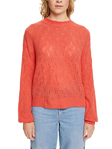 edc by ESPRIT Damski sweter 092CC1I312, 645/CORAL, XL