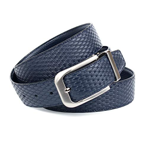 Anthoni Crown Męski pasek skórzany, ciemnobrązowy-czarny, 110