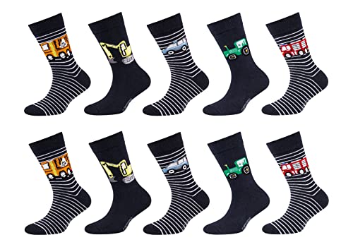 Camano 1106110000 - dziecięce skarpety bawełniane z recyklingu 10p, rozmiar 23/26, kolor niebieski, niebieski, 23