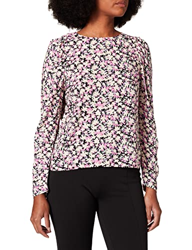 PIECES Damska bluzka Pccarly Ls Top Bc, Dawn/Aop:flowers, XS