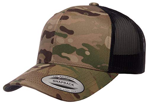 Yupoong Yp Classics Multicam Retro Trucker Czapka, Wielokamerowy, rozmiar uniwersalny