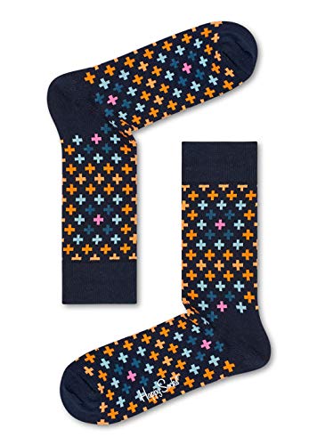 Happy Socks Plus Sock, Skarpety dla kobiet i mężczyzn, Pomarańczowy-Pomarańczowy-Niebieski-Rosa (36-40)