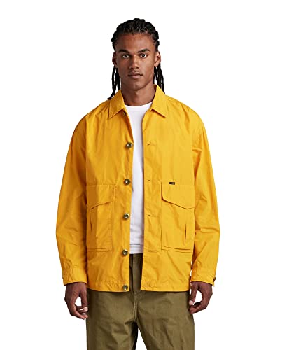 G-STAR RAW Męska kurtka oversize typu oversized Kurtka, żółta (Dull Yellow D296-1213), S, Żółty (Dull Yellow D296-1213), S
