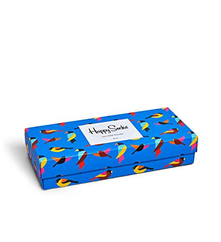 Happy Socks 4-Pack Forest Gift Set, Skarpety dla kobiet i mężczyzn, Niebieski-Rosa-Zielony-Żółty-Pomarańczowy (36-40)