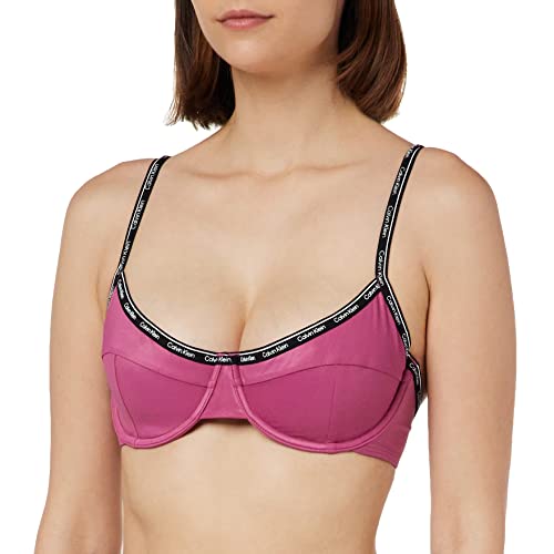 Calvin Klein Damskie biustonosze balkonowe z uwem, Pale Fuksja, 75D
