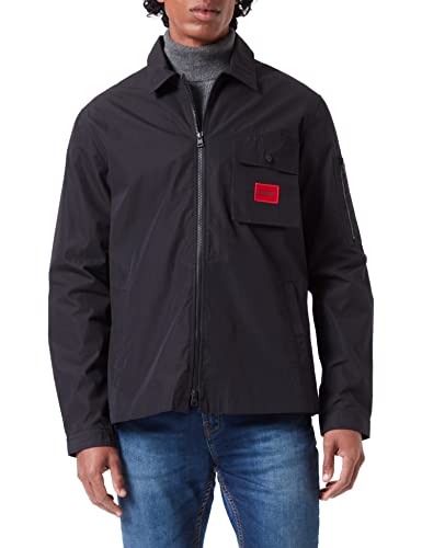 HUGO Męska koszula Emmond, czarny1, XXL