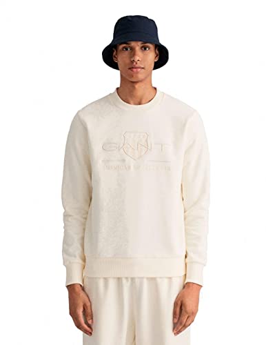 GANT sweter męski, Eggshell, XL