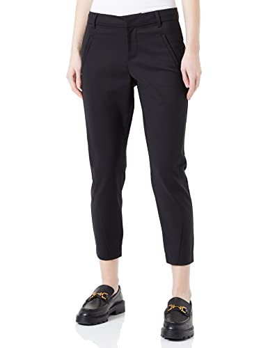 VERO MODA Spodnie damskie VMVICTORIA MR Antifit Ankle Pants Petite, czarny, L x 28L