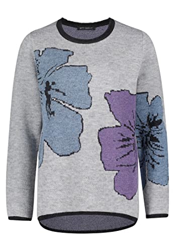 Betty Barclay Damski sweter 5747/1169, szary/petrol, 46 (DE)