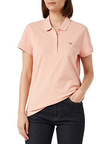 GANT Damska koszula polo Summer Pique, Guava ORANGE, standardowa, Guava Orange, M