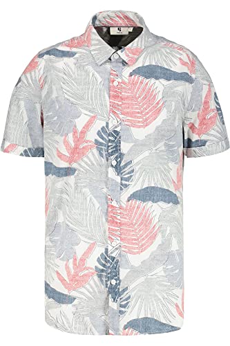 Garcia Koszula męska z krótkim rękawem, biała, XXL, biały, XXL