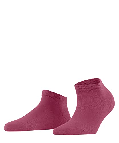 FALKE Kobiety Skarpety do trampek Family W SN Zrównoważona Bawełna krótkie jednokolorowe 1 Para, Różowy (Hot Coral 8025), 35-38