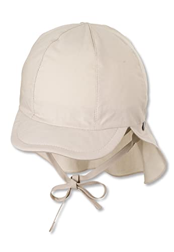 Sterntaler Unisex dziecięca czapka z daszkiem z ochroną karku, czapka dziecięca, beżowa, normalna, beżowy, 47