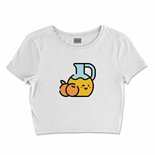 Bona Basics, Damski T-shirt basic, z nadrukiem cyfrowym, 100 bawełny, biały, swobodny, damski top, rozmiar: S, biały, S