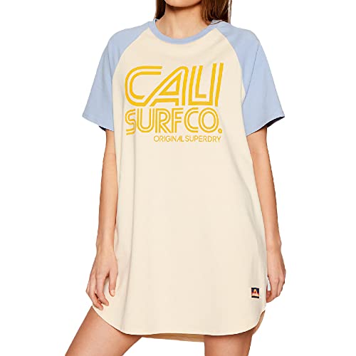 Superdry Sukienka damska Cali Supf Żółty, Buttercream, 36
