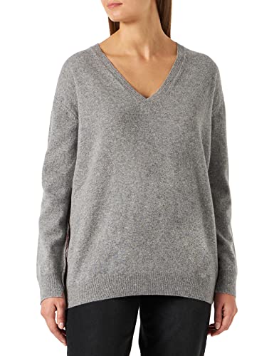 Blauer Damski sweter z dzianiny z dekoltem w serek, M92 Luna Melange, 34