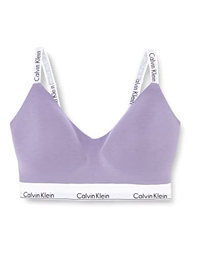 Calvin Klein Damski biustonosz z podszewką z podszewką (pełna miseczka), Fioletowy, L