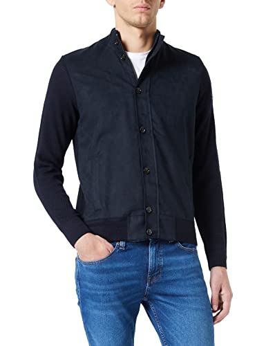 bugatti Męska kurtka z dzianiny 7600-2551, granatowa, standardowa