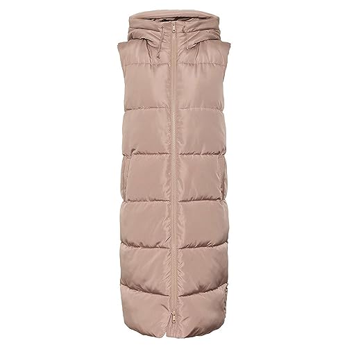 VERO MODA Damska kamizelka Vmligaane Waistcoat Noos, taupe Gray, XL