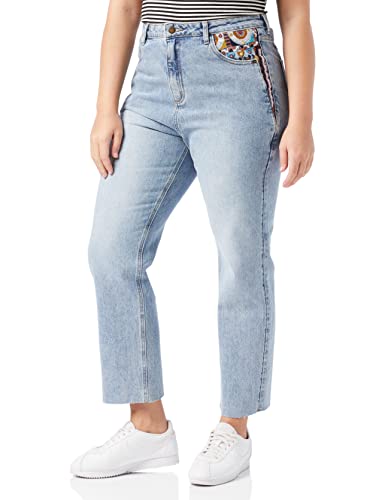 Desigual Dżinsy damskie Denim_Rivers, niebieski, 34 PL