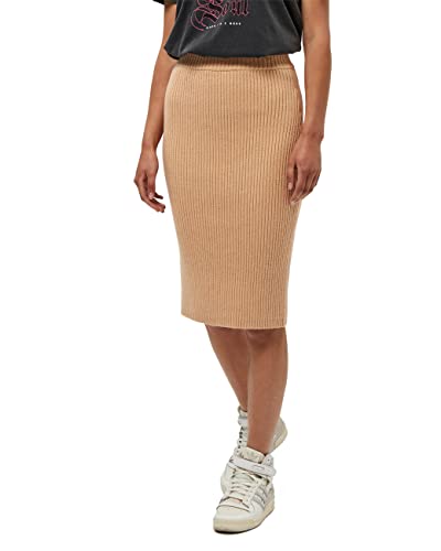 Minus Damska spódnica z dzianiny Ava, 6016 Light Apricot, S