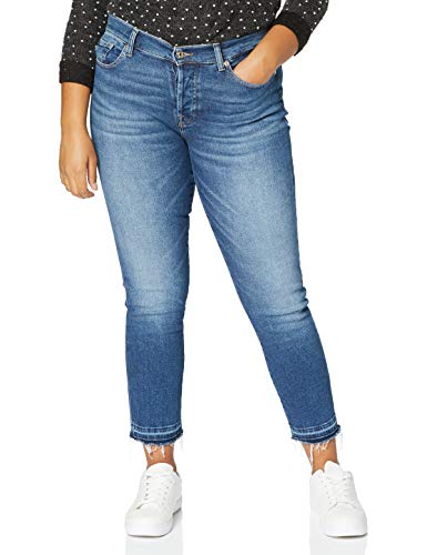 7 For All Mankind Asher Jeansy damskie, Średni niebieski, 25W