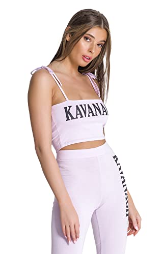 Gianni Kavanagh Damska koszulka Lavender Kavanagh Crop Top T-Shirt, lawendowy, M