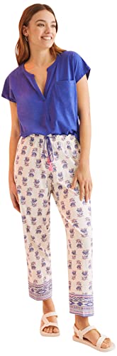 Women'secret Top T-Shirt Damski, Niebieski Nadruk, M