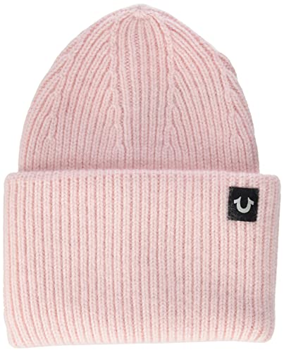 True Religion Damska czapka beanie, róża, Rozmiar uniwersalny