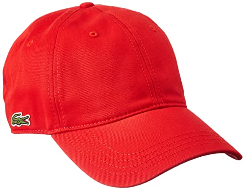 Lacoste Unisex_Adult Rk0440 czapka, czerwona, jeden rozmiar