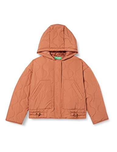 United Colors of Benetton Kurtka dla dziewczynek i dziewczynek, Brązowy 0t4, 130