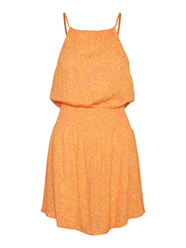 VERO MODA Damska sukienka Vmmenny Mini z uchwytem Neck Dress WVN Ga, Ge Peach/Aop: melin, XS