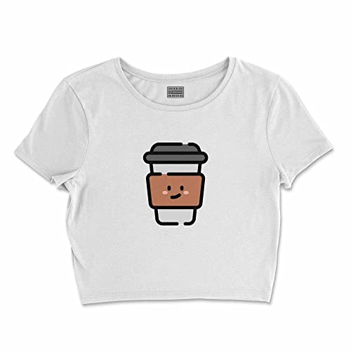 Bona Basics, Koszulka damska z nadrukiem cyfrowym,%100 bawełna, biała, casualowa, topy damskie, rozmiar: XL, biały, XL Krótki