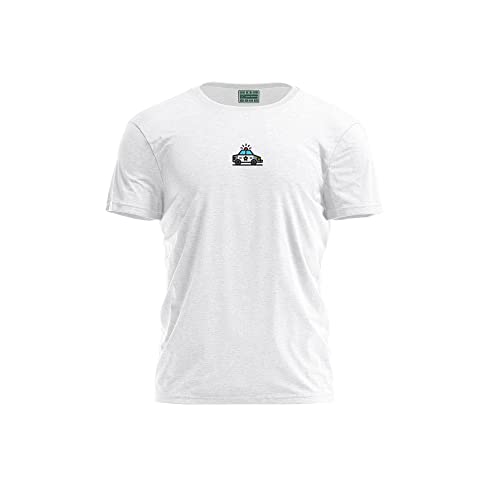 Bona Basics, Druk cyfrowy, męska koszulka podstawowa,%100 bawełna, biała, na co dzień, męskie topy, rozmiar: L, biały, L