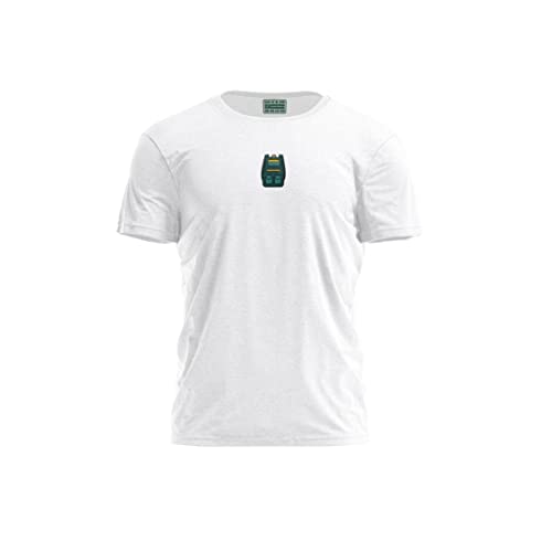 Bona Basics, Męski T-shirt z cyfrowym nadrukiem,% 100 bawełna, biały, na co dzień, męskie topy, rozmiar: M, biały, M