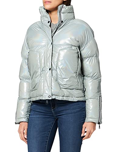 Freaky Nation Damska kurtka pikowana Ice Baby-fn, niebieski (Ice Blue), S