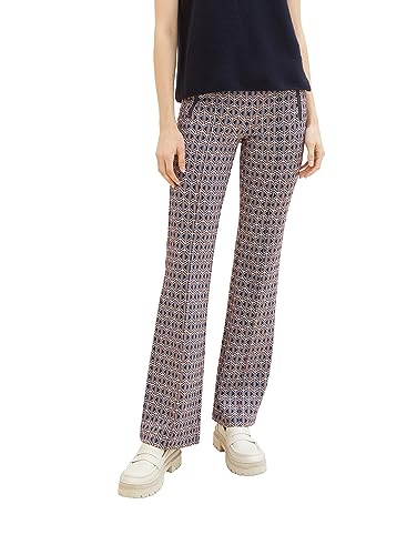 TOM TAILOR Spodnie damskie, 33953 - żakardowa tkanina geometryczna Ck, 36W / 32L