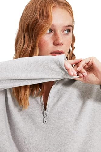 Trendyol Damska bluza z zamkiem błyskawicznym, rozmiar XS