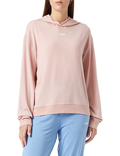 HUGO Damska bluza z kapturem Shuffle_LOUNGEW, Light/Pastel Pink687, XL