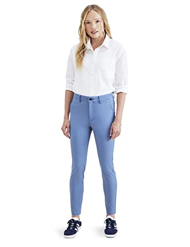 Dockers Weekend Chino Skinny Spodnie Damskie Casual, niebieski (Oceanview), 25