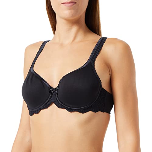 Playtex Stanik damski w kwiaty Elegance Spacer, Czarny, 90D