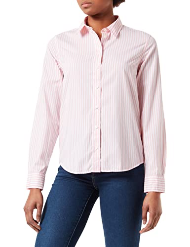 GANT Damska bluzka w paski Reg Broadcloth, Preppy Pink, 36