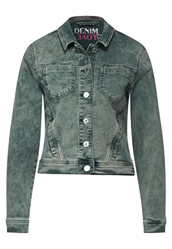 Street One Roxanna damska kurtka jeansowa, Light Bassy Olive Random Wash, 42