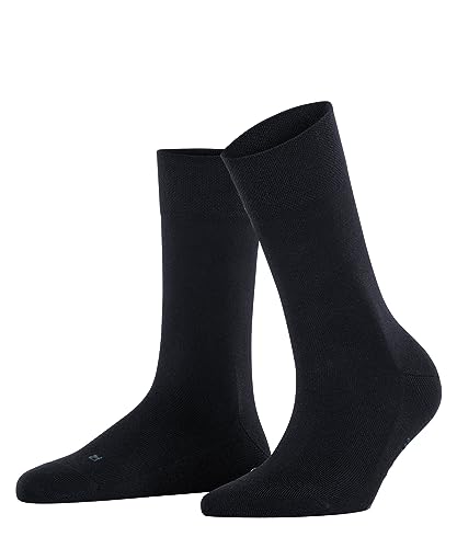 FALKE Kobiety Skarpety Sensitive New York W SO Lyocell bezuciskowe 1 Para, Niebieski (Dark Navy 6370), 35-38
